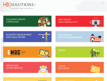 Tablet Screenshot of hbsolutions.com
